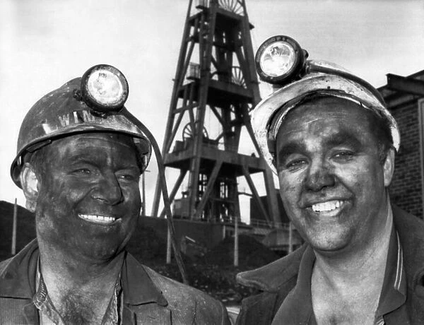 Coal Miners at St. Helens, Lancashire after their first shift