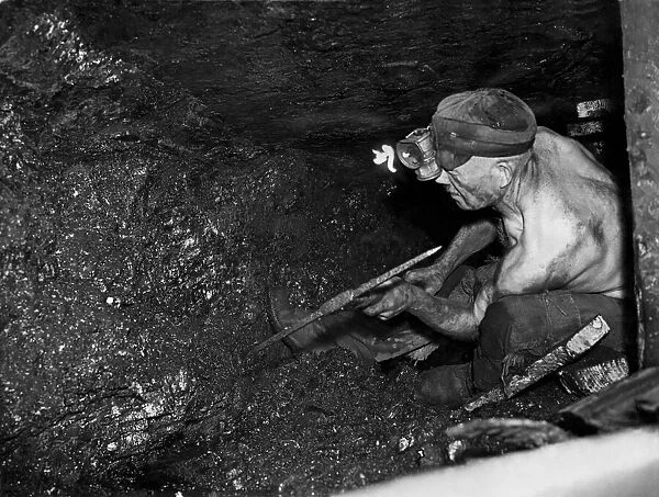 Coal Mines underground scenes. Norton Hill Colliery, Somerset