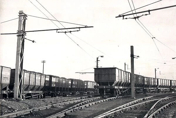 Coal train at Westoe Colliery South Shields, January 1972