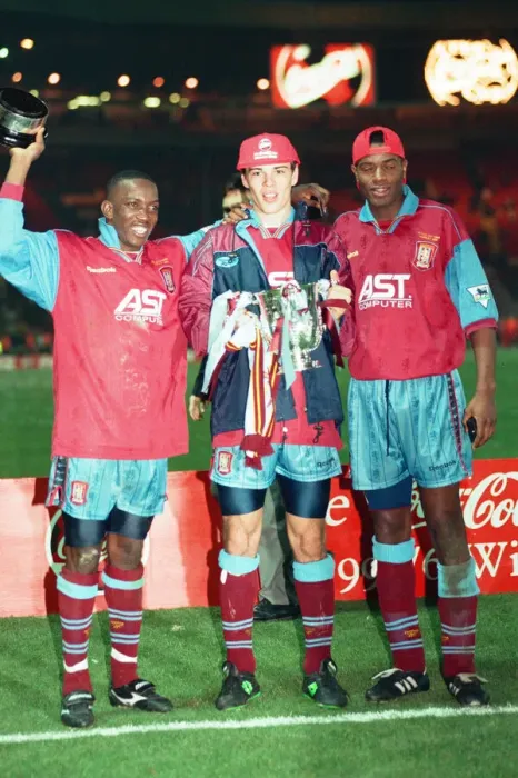 Framed Print : Coca Cola Cup Final Aston Villa 3 - 0 Leeds, held at Wembley. 24th March 1996 Framed Print : Coca Cola Cup Final Aston Villa 3 - 0 Leeds, held at Wembley. 24th March 1996