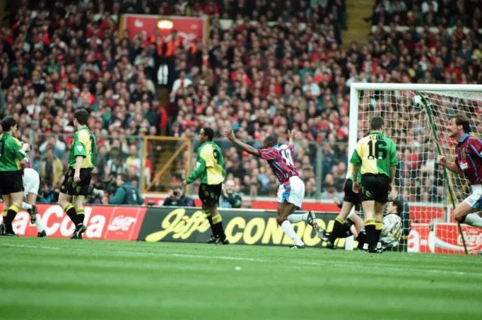 Framed Print : Coca Cola Cup Final. Aston Villa 3 v Manchester United 1. 27th March 1994