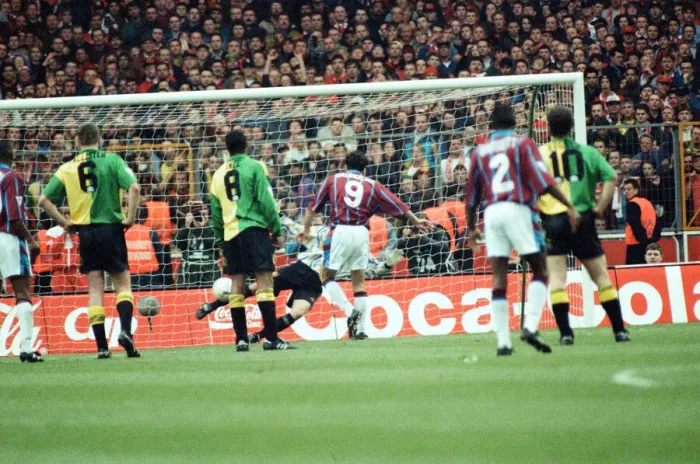 Framed Print : Coca Cola Cup Final. Aston Villa 3 v Manchester United 1. 27th March 1994 Framed Print : Coca Cola Cup Final. Aston Villa 3 v Manchester United 1. 27th March 1994