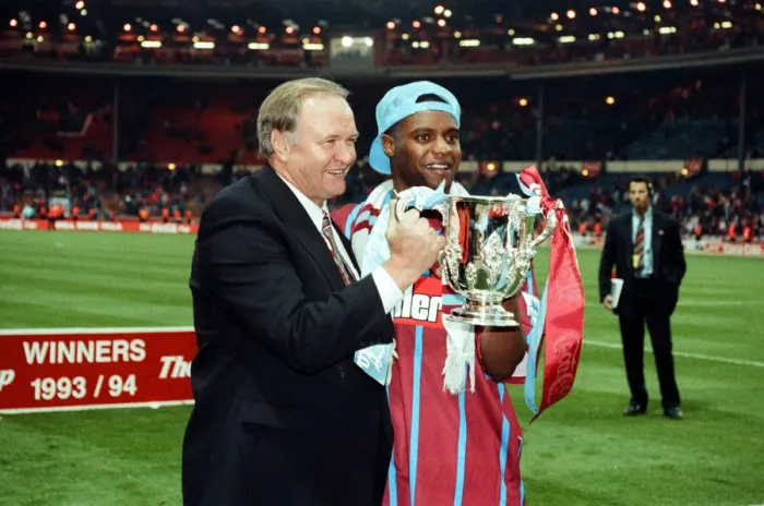Framed Print : Coca Cola Cup Final. Aston Villa 3 v Manchester United 1 Framed Print : Coca Cola Cup Final. Aston Villa 3 v Manchester United 1