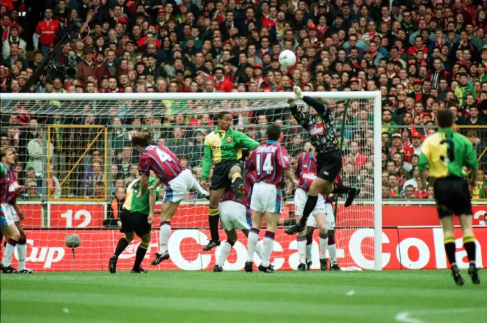 Framed Print : Coca Cola Cup Final. Aston Villa 3 v Manchester United 1. 27th March 1994 Framed Print : Coca Cola Cup Final. Aston Villa 3 v Manchester United 1. 27th March 1994