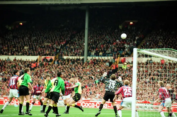 Framed Print : Coca Cola Cup Final. Aston Villa 3 v Manchester United 1. 27th March 1994 Framed Print : Coca Cola Cup Final. Aston Villa 3 v Manchester United 1. 27th March 1994