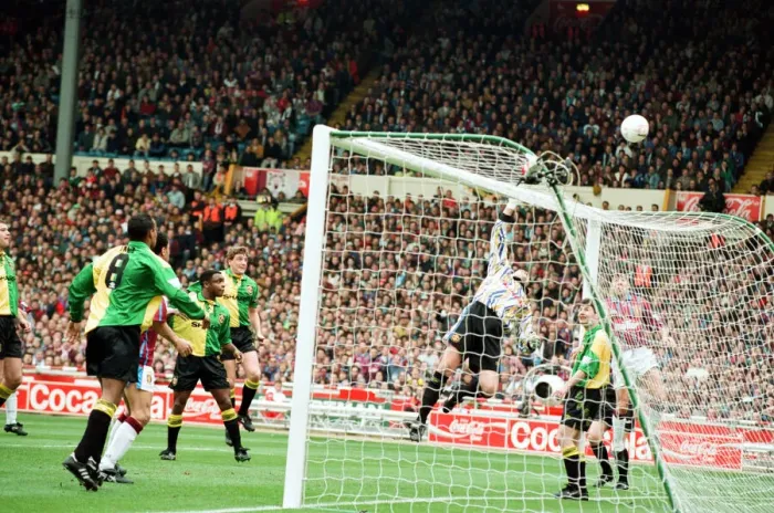 Framed Print : Coca Cola Cup Final. Aston Villa 3 v Manchester United 1 Framed Print : Coca Cola Cup Final. Aston Villa 3 v Manchester United 1