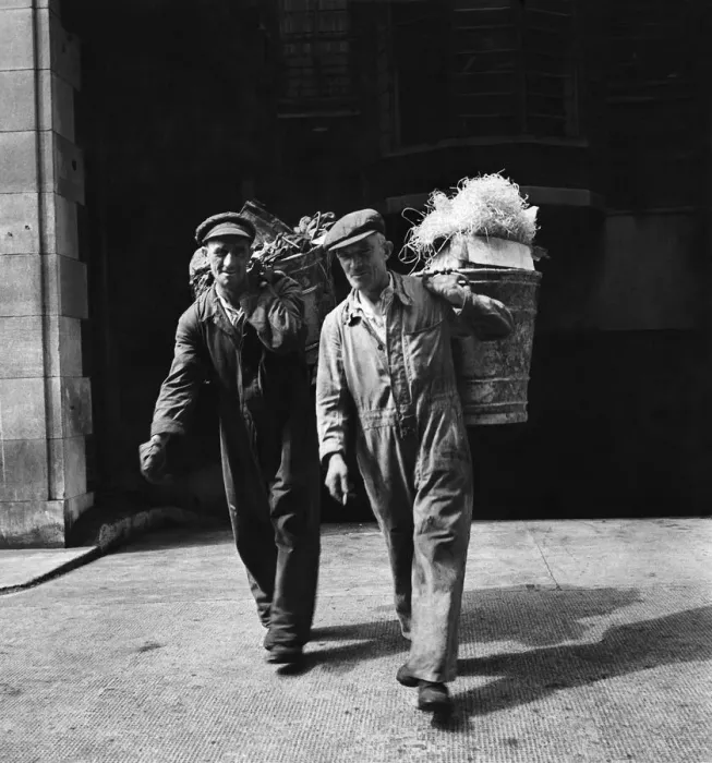 Framed Print : A Cockney earns his living: They ve chosen the hard way to collect a weekly pay Framed Print : A Cockney earns his living: They ve chosen the hard way to collect a weekly pay