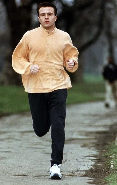 Colin Alldridge actor of the TV programme The Bill out jogging