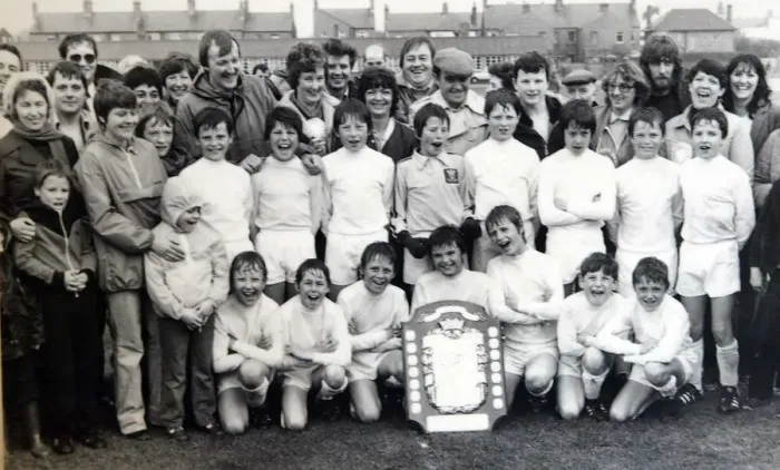 Framed Print : Collect picture shows Deeside Primary Schools FA team from 1980-1981 Framed Print : Collect picture shows Deeside Primary Schools FA team from 1980-1981