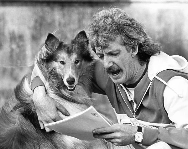 Collie Glen tries out the script with Brendan Healey