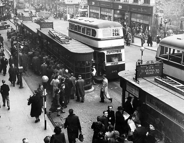 Colmore Row, Birmingham. 25th March 1949