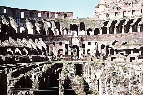 Colosseum Rome Italy general view of interior