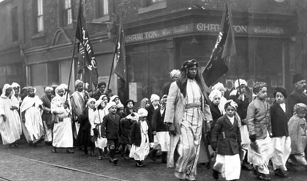 A colourful procession in South Shields on December 6, 1937 when the town