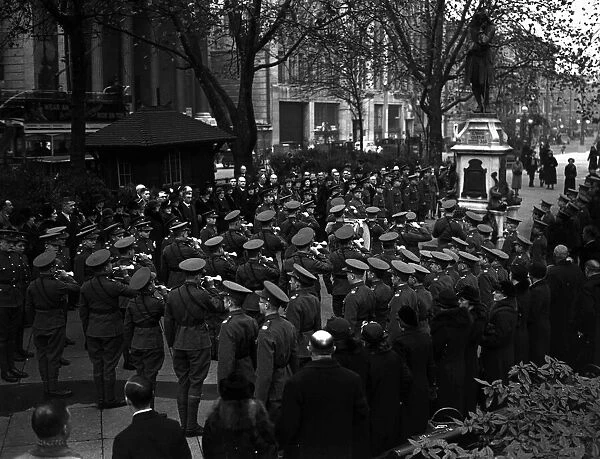 Colston Day 1936, Colston Cadets, boys of Colstons School pay respects to their