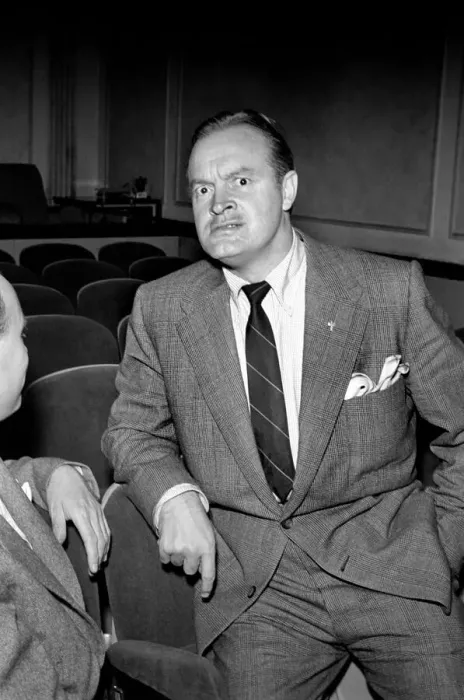 Framed Print : Comedian and Actor Bob Hope Seen have at Heathrow airport. August 1952 C4245-001 Framed Print : Comedian and Actor Bob Hope Seen have at Heathrow airport. August 1952 C4245-001