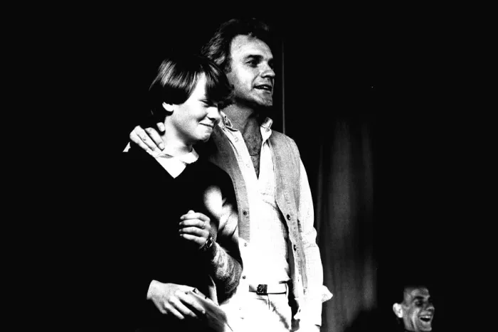 Framed Print : Comedian Freddie Starr at a pupil presenation night at Gateshead