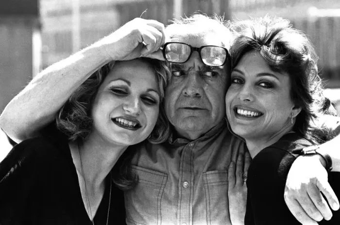 Framed Print : Comedian Harry Worth, pictured on June 18, 1979, with Debbie Arnold (left Framed Print : Comedian Harry Worth, pictured on June 18, 1979, with Debbie Arnold (left