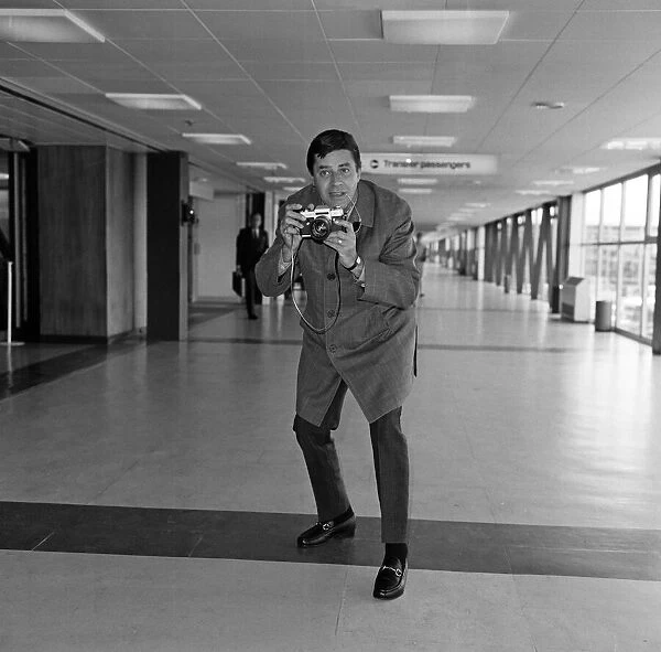 Comedian Jerry Lewis arriving at Heathrow Airport from Los Angeles today. 26th May 1969