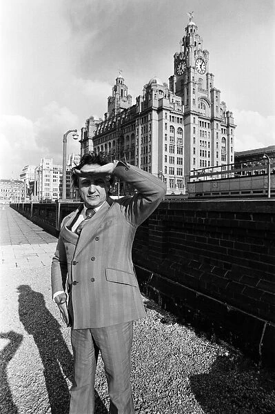 Comedian Ken Dodd in Liverpool. 4th April 1979