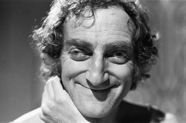 Comedian Marty Feldman poses for Mirror cameraman Ron Burton after his interview with