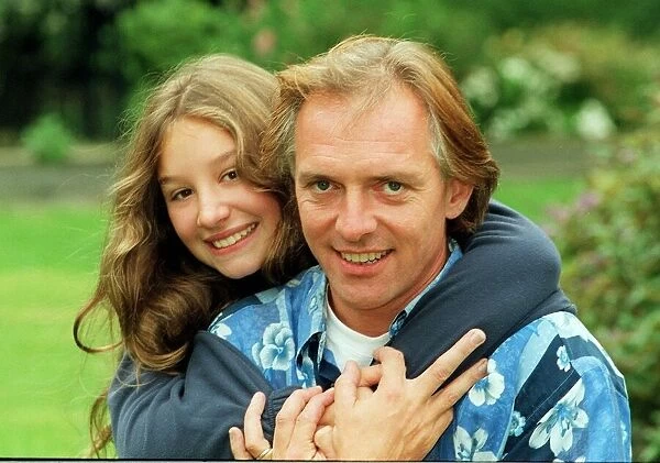 Comedian Rik Mayall with daughter Rosie. 12th September 1998