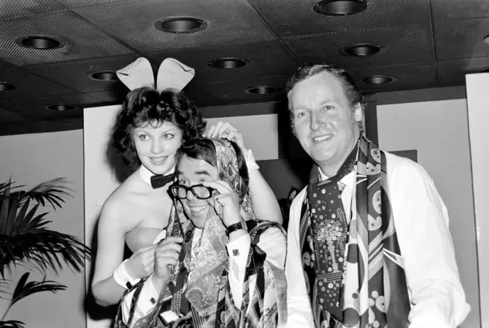 Framed Print : Comedian Ronnie Corbett and Nicholas Parsons at the Tie Manufacturers Association Top Ten Framed Print : Comedian Ronnie Corbett and Nicholas Parsons at the Tie Manufacturers Association Top Ten