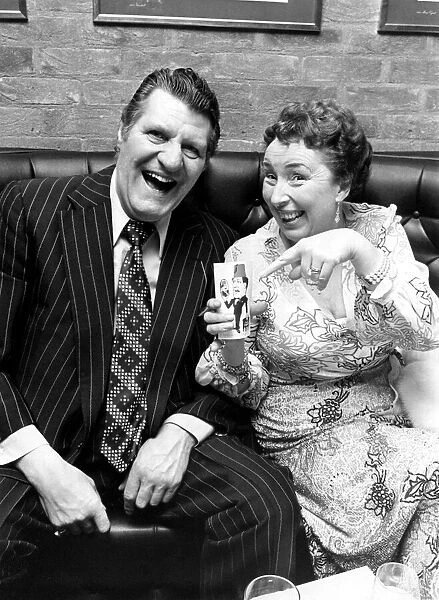 Comedian Tommy Cooper and his comedienne wife Gwen Cooper