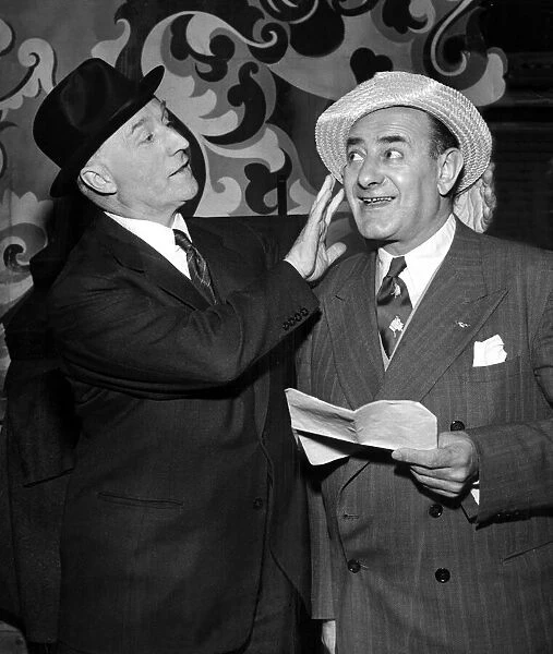 Comedians of the Crazy Gang Bud Flanagan and Chesney Allen November 1950