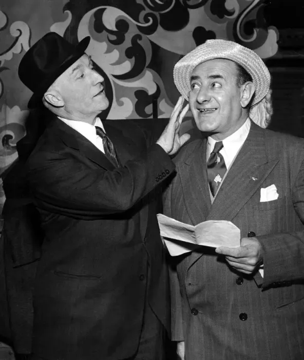 Framed Print : Comedians of the Crazy Gang Bud Flanagan and Chesney Allen November 1950 Framed Print : Comedians of the Crazy Gang Bud Flanagan and Chesney Allen November 1950