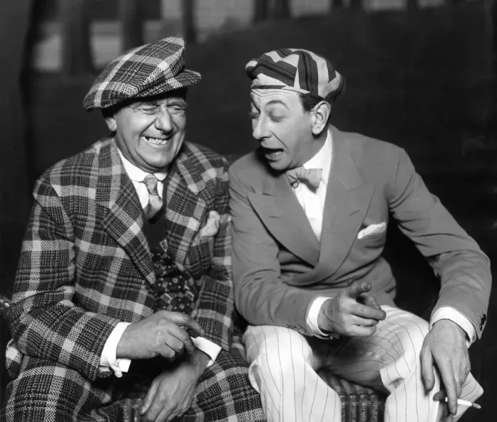 Framed Print : Comedians Mark Lester (left) and Arthur Riscoe in the music comedy Framed Print : Comedians Mark Lester (left) and Arthur Riscoe in the music comedy