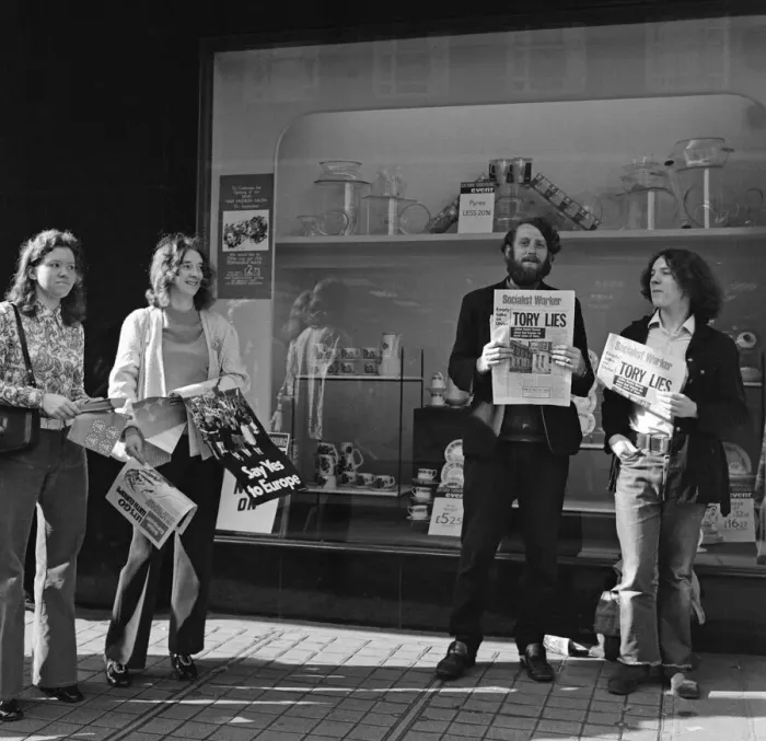 Framed Print : Common Market campaign in Middlesbrough Town Centre. 1971