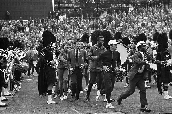 The Commonwealth Games. Pictured, the closing ceremony. Meadowbank Stadium, Edinburgh