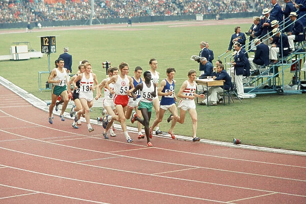The Commonwealth Games. Pictured, the first lap of the mens 5000 meters