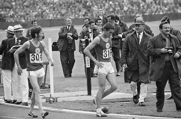 The Commonwealth Games. Pictured after the mens 5000 meters