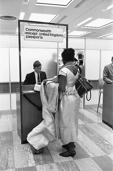Commonwealth Immigration Act comes into force at London Heathrow Airport. 1st July 1962