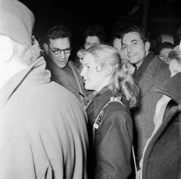 Framed Print : Competitors prepare for the start of the 24th Monte Carlo Rally, 18th January 1954