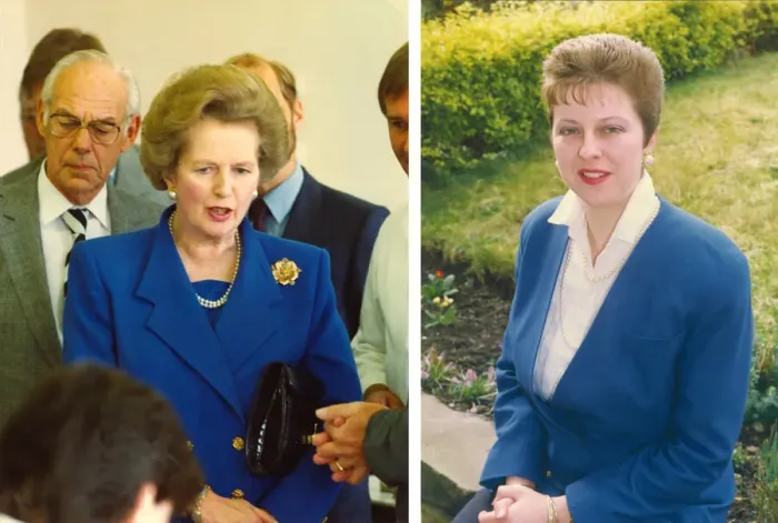 Framed Print : Composite image showing Britains first female Prime Minister, Margaret Thatcher Framed Print : Composite image showing Britains first female Prime Minister, Margaret Thatcher