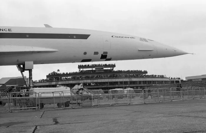Framed Print : Concorde on show at Heathrow Airport. 3rd July 1972 Framed Print : Concorde on show at Heathrow Airport. 3rd July 1972