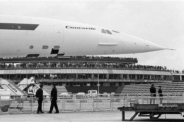 Concorde on show at Heathrow Airport. 3rd July 1972
