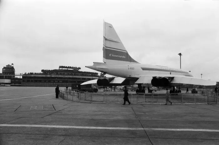 Framed Print : Concorde on show at Heathrow Airport. 3rd July 1972 Framed Print : Concorde on show at Heathrow Airport. 3rd July 1972