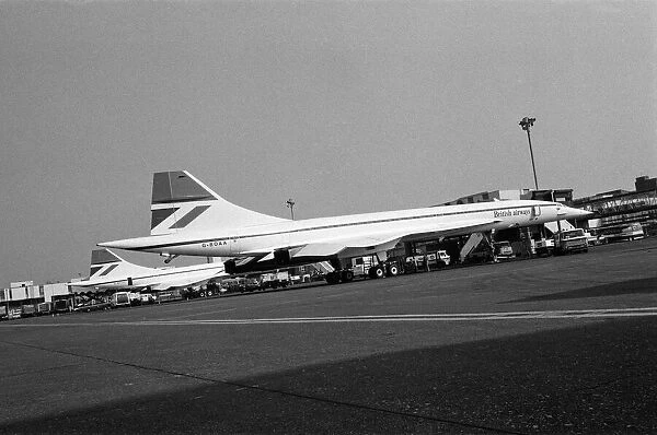 Concorde at London Airport. 24th May 1976