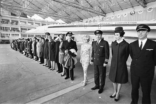 Concorde, prototype 001 makes its first official public appearance as it is unveiled