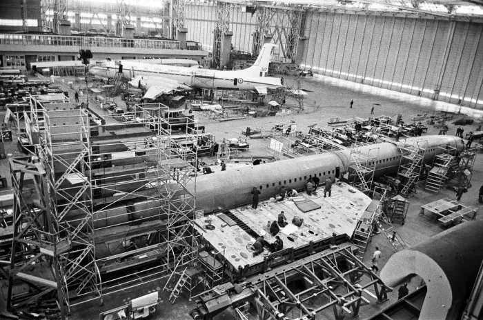 Framed Print : Concorde Prototype 2. being bult in the Brabazon hanger at B. A. C Filton Bristol Framed Print : Concorde Prototype 2. being bult in the Brabazon hanger at B. A. C Filton Bristol