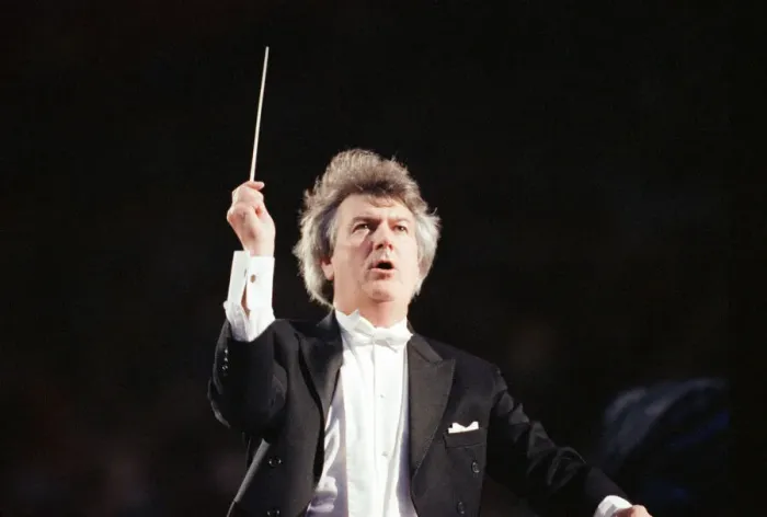 Framed Print : Conductor Owain Arwel Hughes at the Cor World Choir concert at Cardiff Arms Park Framed Print : Conductor Owain Arwel Hughes at the Cor World Choir concert at Cardiff Arms Park