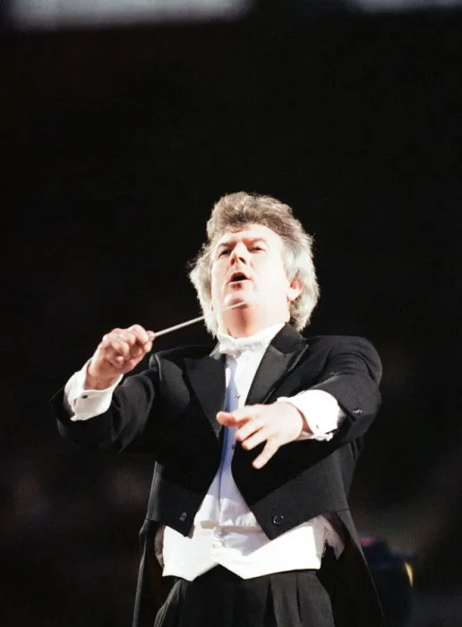 Framed Print : Conductor Owain Arwel Hughes at the Cor World Choir concert at Cardiff Arms Park Framed Print : Conductor Owain Arwel Hughes at the Cor World Choir concert at Cardiff Arms Park