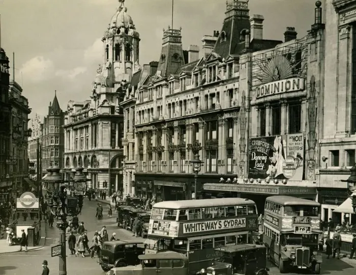 Framed Print : Congestion at the junction of Tottenham Court Road and St Giles Circus. August 1934 Framed Print : Congestion at the junction of Tottenham Court Road and St Giles Circus. August 1934