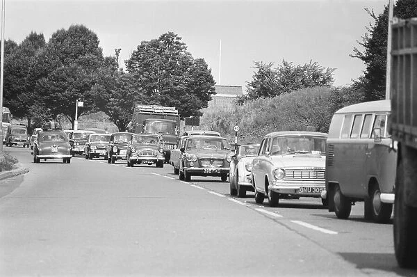 Congestion in South London shot for 1964 traffic feature for Daily Herald
