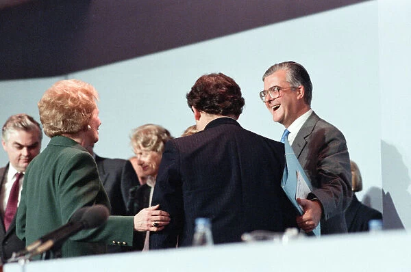 The Conservative Party Conference, Blackpool. Prime Minister Margaret Thatcher with