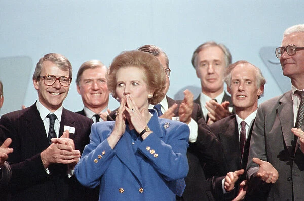 The Conservative Party Conference, Blackpool. Prime Minister Margaret Thatcher with