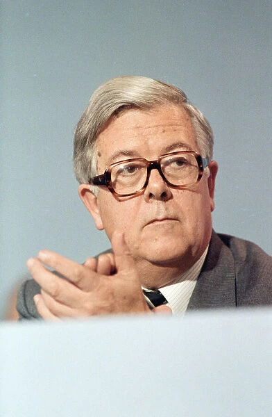 The Conservative Party Conference, Blackpool. Deputy Prime Minister, Geoffrey Howe